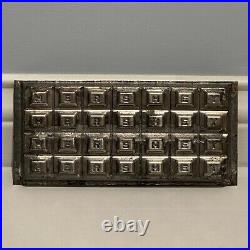 Antique Early Hershey Tin Chocolate Candy Bar Mold Squares Alphabet Vintage vtg Antique Early Hershey Tin Chocolate Candy Bar Mold Squares Alphabet Vintage vtg