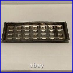 Antique Early Hershey Tin Chocolate Candy Bar Mold Squares Alphabet Vintage vtg Antique Early Hershey Tin Chocolate Candy Bar Mold Squares Alphabet Vintage vtg
