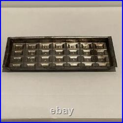 Antique Early Hershey Tin Chocolate Candy Bar Mold Squares Alphabet Vintage vtg