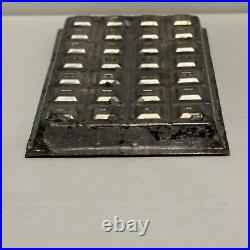 Antique Early Hershey Tin Chocolate Candy Bar Mold Squares Alphabet Vintage vtg Antique Early Hershey Tin Chocolate Candy Bar Mold Squares Alphabet Vintage vtg