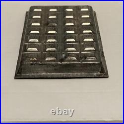 Antique Early Hershey Tin Chocolate Candy Bar Mold Squares Alphabet Vintage vtg Antique Early Hershey Tin Chocolate Candy Bar Mold Squares Alphabet Vintage vtg