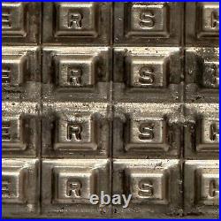 Antique Early Hershey Tin Chocolate Candy Bar Mold Squares Alphabet Vintage vtg Antique Early Hershey Tin Chocolate Candy Bar Mold Squares Alphabet Vintage vtg
