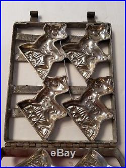 Antique Early Vintage Luden's Chocolate Mold Christmas Reindeer Pre Hershey
