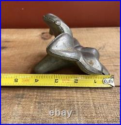 Antique Early Vintage Pewter Lily Flower Chocolate Candy Mold Folk Art Decor