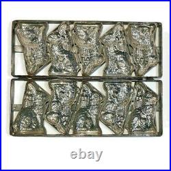 Antique Easter Bunny Chocolate Molds Caged Hinged Rabbit Candy 5 Five 18x7x2 Antique Easter Bunny Chocolate Molds Caged Hinged Rabbit Candy 5 Five 18x7x2