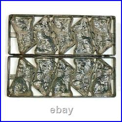 Antique Easter Bunny Chocolate Molds Caged Hinged Rabbit Candy 5 Five 18x7x2