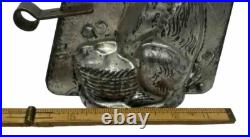 Antique Easter Bunny Rabbit Basket Ice Cream Chocolate Mold Anthropomorphic 7