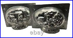 Antique Easter Chocolate Mold Rabbits Gesetzl Gesschutzt #5308 Germany H Berlin