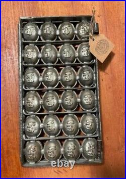 Antique Easter Egg Chocolate/candy Mold With Rabbits