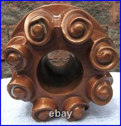 Antique English Copper Pudding Chocolate Gelatin Jelly Cake Mold Turret Design