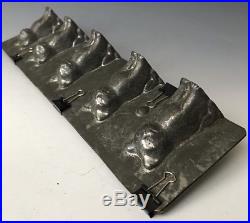 Antique Eppelsheimer 5 Cat Tin Chocolate Candy Mold #8010, NY, ca. 1930, Rare