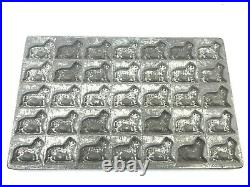 Antique Eppelsheimer Chocolate Mold Lions or Dogs 35 spots