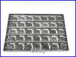 Antique Eppelsheimer Chocolate Mold Lions or Dogs 35 spots