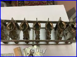 Antique Eppelsheimer & Co. Chocolate Mold Rabbits Bunnies 11 With Holder
