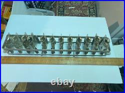 Antique Eppelsheimer & Co. Chocolate Mold Rabbits Bunnies 11 With Holder