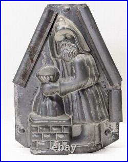 Antique Eppelsheimer & Co Santa Claus Sack Chimney Christmas Chocolate Mold RARE