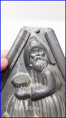 Antique Eppelsheimer & Co Santa Claus Sack Chimney Christmas Chocolate Mold RARE