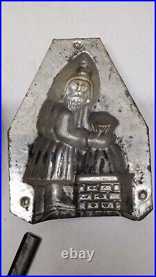 Antique Eppelsheimer & Co Santa Claus Sack Chimney Christmas Chocolate Mold RARE