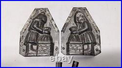 Antique Eppelsheimer & Co Santa Claus Sack Chimney Christmas Chocolate Mold RARE