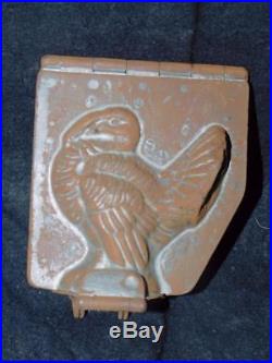 Antique Eppelsheimer Metal Chocolate Mold Turkey Bird 4.75 Tall