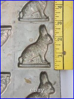 Antique Epplesheimer & Co. Chocolate Candy Easter Bunny Rabbits Mold 6 x 12
