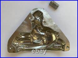Antique Et Metro Metal Two Part Scooter Chocolate Mold AS IS Not Matching Number