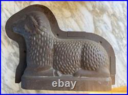 Antique European Lamb/Ram Tin Chocolate Mold/ Easter/Christmas/collectors