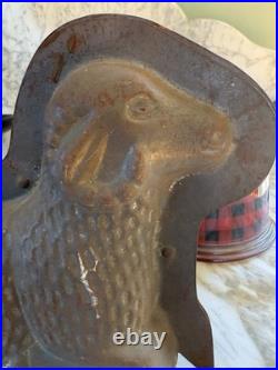 Antique European Lamb/Ram Tin Chocolate Mold/ Easter/Christmas/collectors