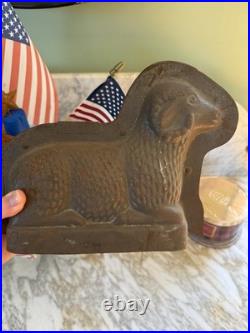 Antique European Lamb/Ram Tin Chocolate Mold/ Easter/Christmas/collectors