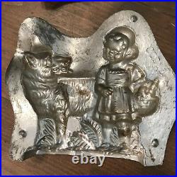 Antique Exquisite Anton Reiche Red Riding Hood and Big Bad Wolf Chocolate Mold