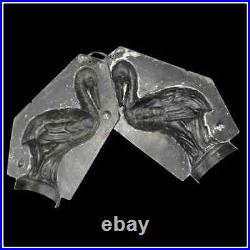 Antique French Art Deco Stork Chocolate Mold Marked 14.6 cm