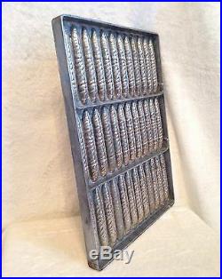 Antique French Belguim CIGAR Chocolate Metal Candy Mold Baking Pan, 4.5 Cigar