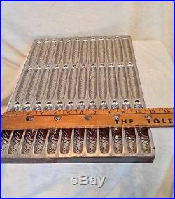 Antique French Belguim CIGAR Chocolate Metal Candy Mold Baking Pan, 4.5 Cigar