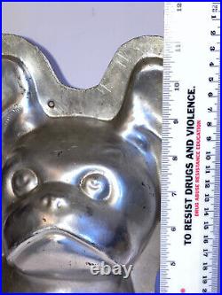 Antique French Bulldog Chocolate Mold. 11 Tall By 9 Wide. Weygandt #287 Beauti