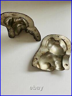 Antique French Bulldog Dresden Germany Chocolate Metal Candy Mold Anton Reiche