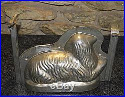Antique French Lamb Sheep Metal Kitchen Chocolate Candy Cake Mold mould