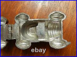Antique French Race Car Chocolate Metal Mold Candy European France