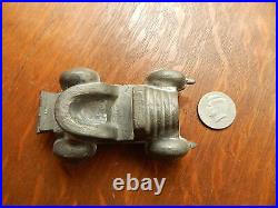 Antique French Race Car Chocolate Metal Mold Candy European France