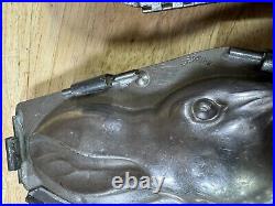 Antique German Chocolate Molds Walter Berlin One Bunny Rabbit One Dino Egg Antique German Chocolate Molds Walter Berlin One Bunny Rabbit One Dino Egg