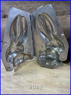 Antique German Chocolate Molds Walter Berlin One Bunny Rabbit One Dino Egg