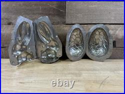 Antique German Chocolate Molds Walter Berlin One Bunny Rabbit One Dino Egg Antique German Chocolate Molds Walter Berlin One Bunny Rabbit One Dino Egg