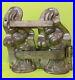 Antique-German-DOUBLE-BOXING-RABBIT-Chocolate-Mold-Easter-Candy-Egg-Bunny-Rare-01-jbr