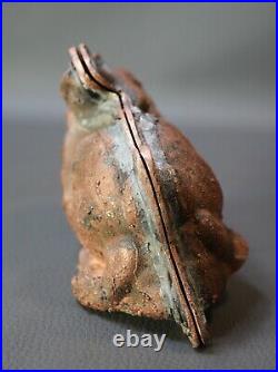 Antique German Easter Bunny Rabbit Chocolate Mold Electrotype Copper
