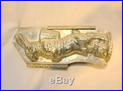Antique German Easter Bunny Tin Chocolate Mold 12 1/4 Inches Tall Best Offer