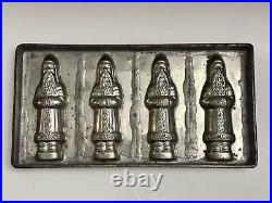 Antique German Santa Chocolate Candy Mold Bodderas Erntbruck 4 Molds Christmas