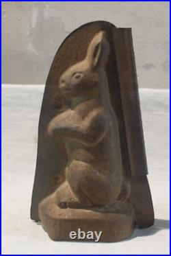 Antique German Standing Bunnies Chocolate Mold Mould Collectibles Rare