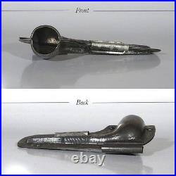 Antique German Tinned Metal Chocolate Mold, Pipe, Signed Anton Reiche, Dresden