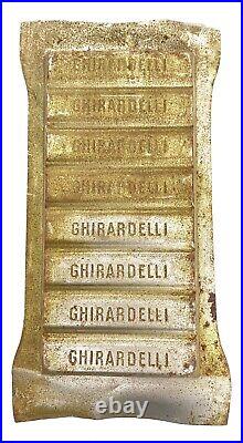 Antique Ghirardelli Chocolate Bar Mold Early 1900's California Factory Shop Antique Ghirardelli Chocolate Bar Mold Early 1900's California Factory Shop