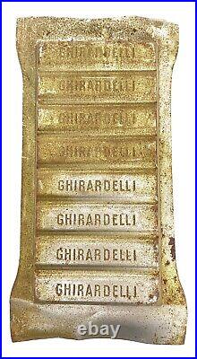 Antique Ghirardelli Chocolate Bar Mold Early 1900's California Factory Shop