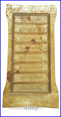 Antique Ghirardelli Chocolate Bar Mold Early 1900's California Factory Shop Antique Ghirardelli Chocolate Bar Mold Early 1900's California Factory Shop
